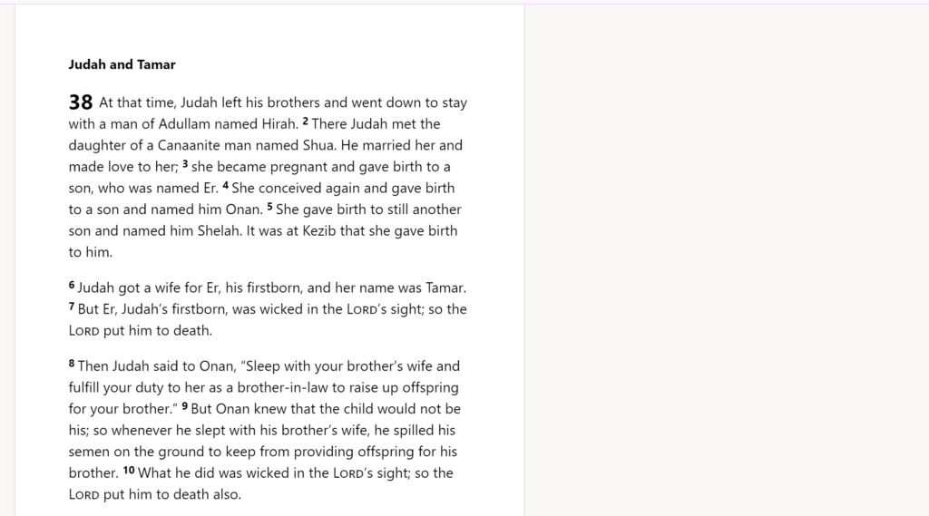 Is Masturbation a Sin? 5 genesis 38:1-10, the story of Onan related to masturbation