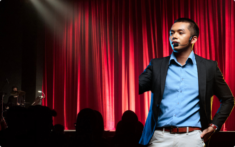 manifestation of stage fright or performance anxiety